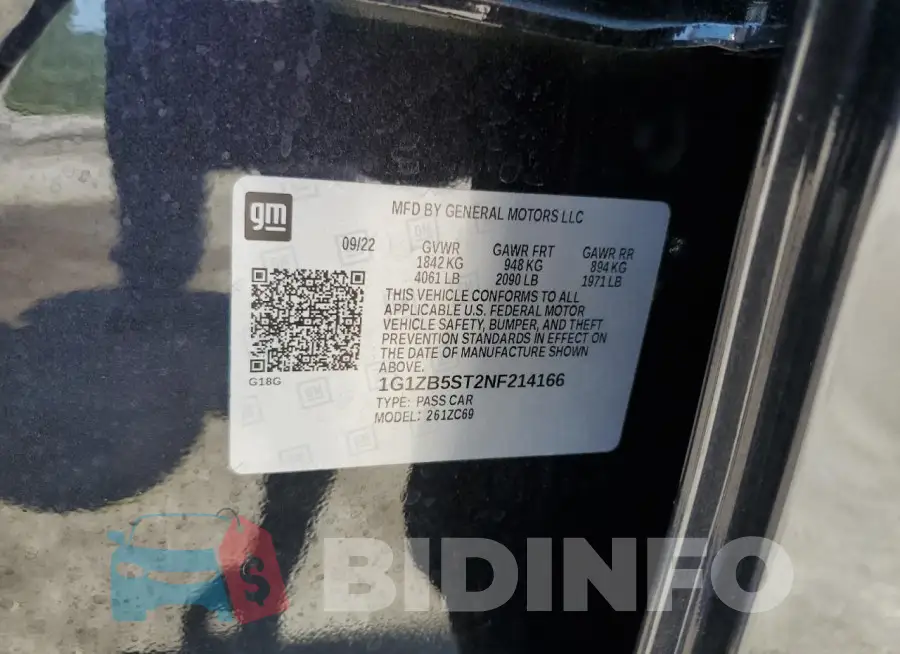 1G1ZB5ST2NF214166 Photo# 12