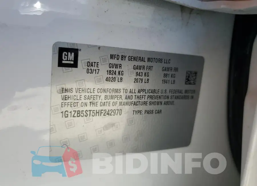 1G1ZB5ST5HF242970 Photo# 12