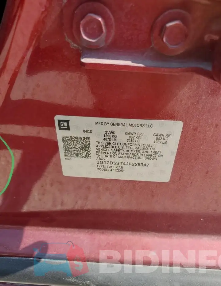 1G1ZD5ST4JF228347 Photo# 12