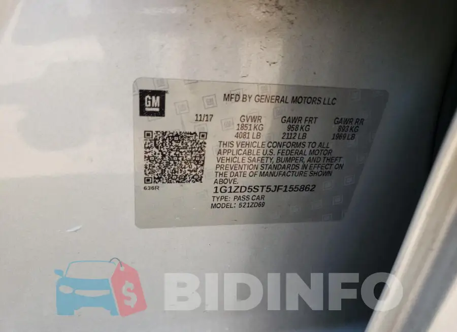 1G1ZD5ST5JF155862 Photo# 12
