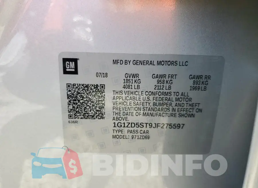 1G1ZD5ST9JF275597 Photo# 12