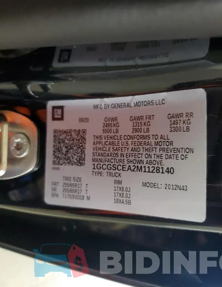 1GCGSCEA2M1128140 Photo# 12