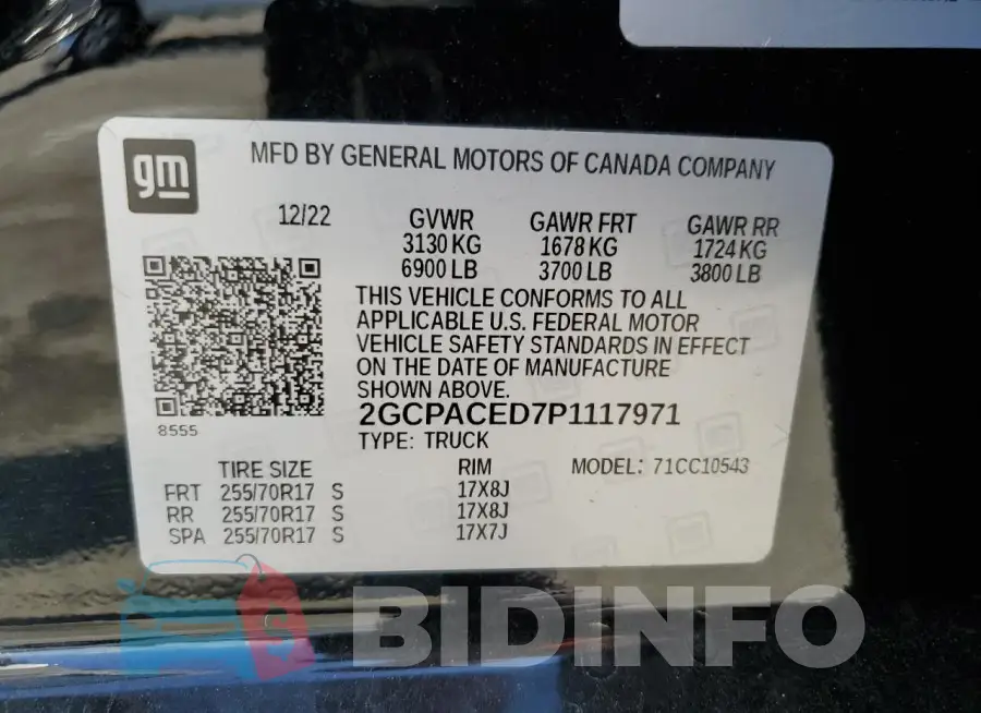 2GCPACED7P1117971 Photo# 12