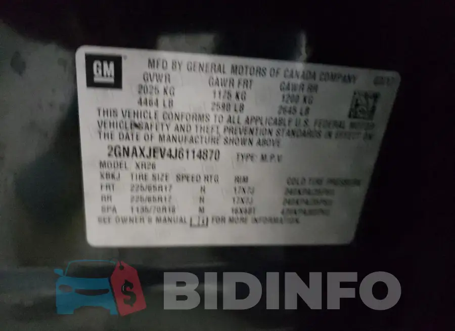2GNAXJEV4J6114870 Photo# 13
