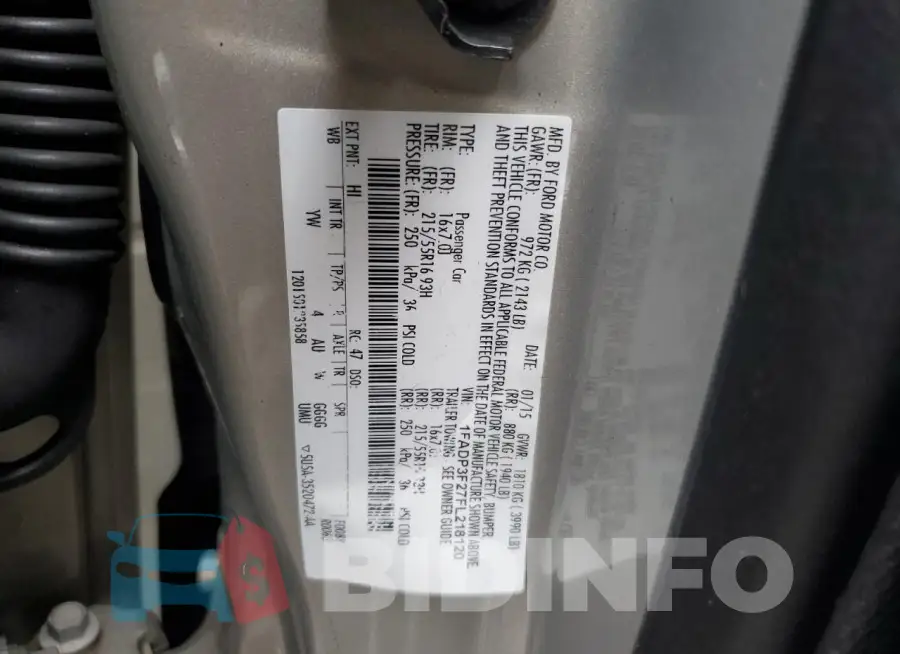 1FADP3F27FL218120 Photo# 12