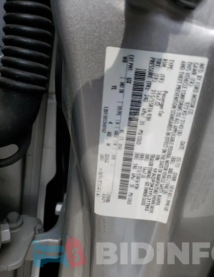 1FADP3K21FL317862 Photo# 12
