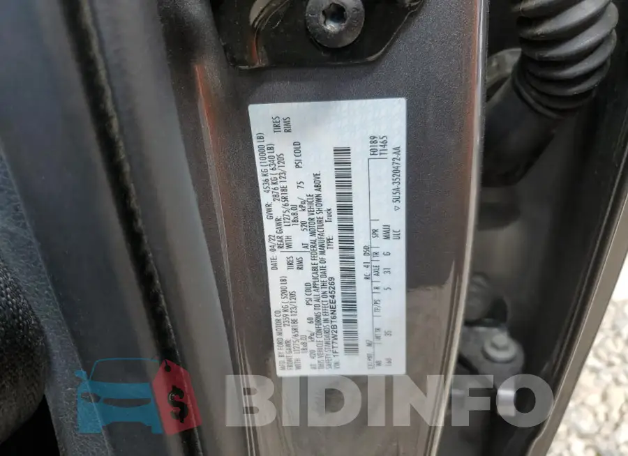 1FT7W2BT6NEE45269 Photo# 13