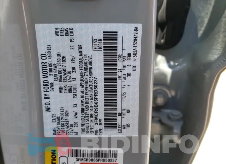 3FMCR9B65PRD50237 Photo# 13