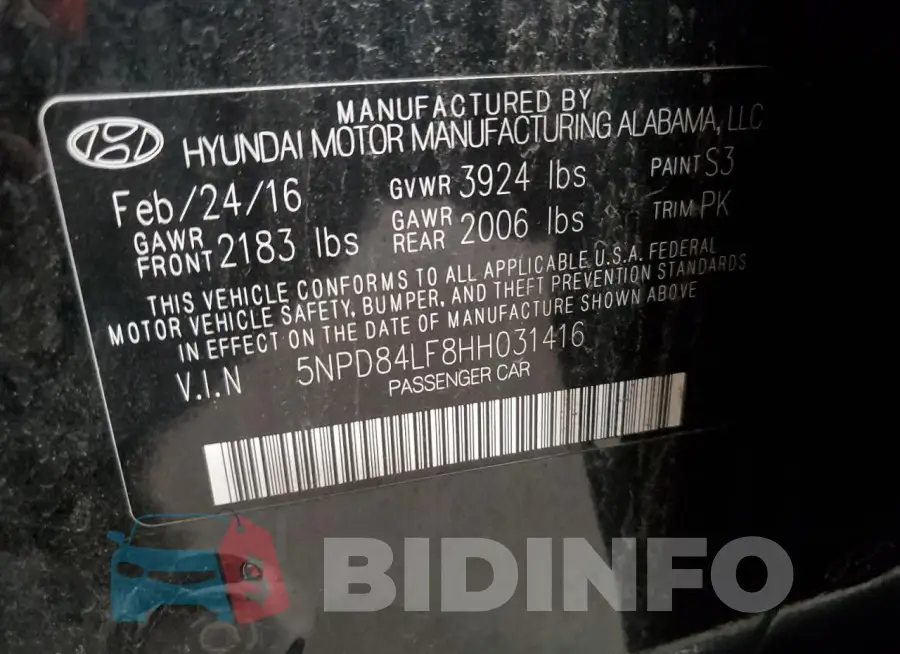 5NPD84LF8HH031416 Photo# 12