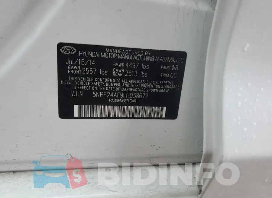5NPE24AF9FH038672 Photo# 12