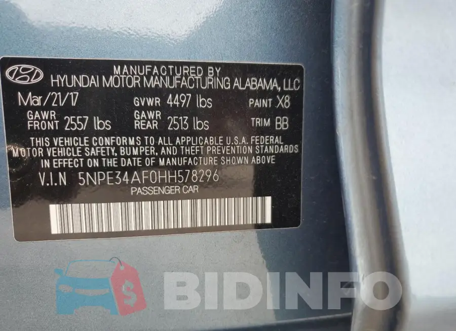 5NPE34AF0HH578296 Photo# 13