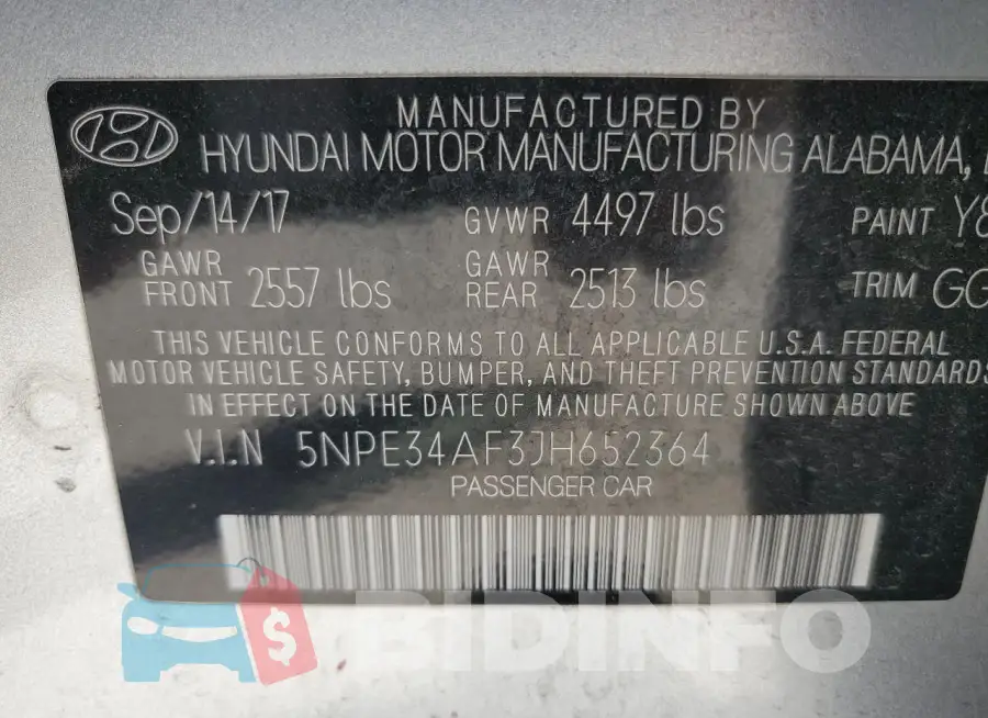 5NPE34AF3JH652364 Photo# 12
