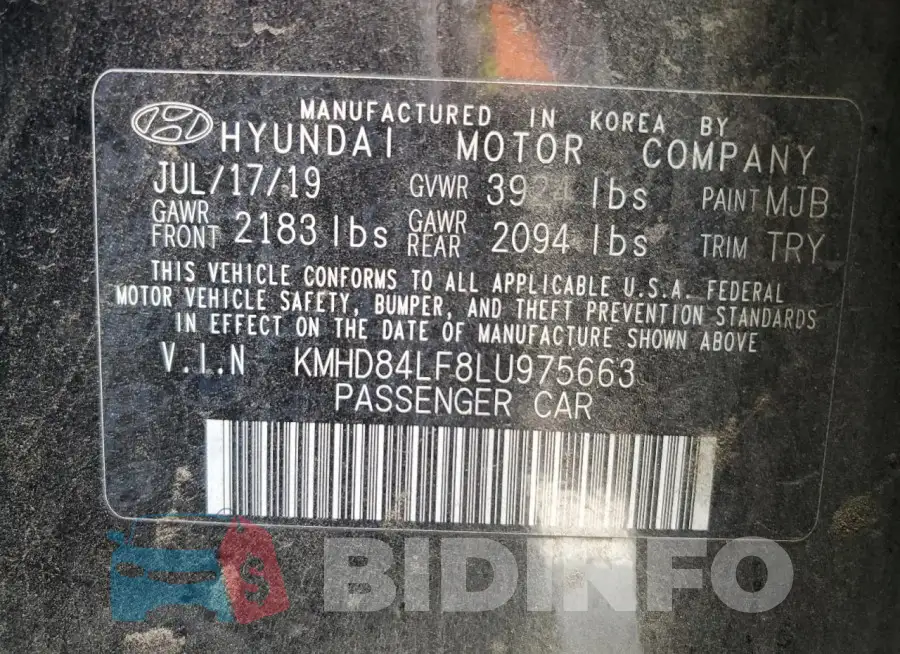 KMHD84LF8LU975663 Photo# 12
