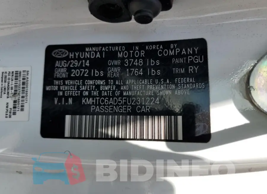 KMHTC6AD5FU231224 Photo# 12