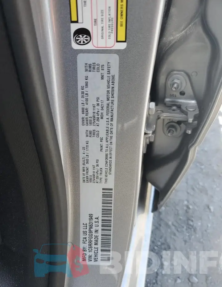 1C6RRFGG9PN631949 Photo# 12