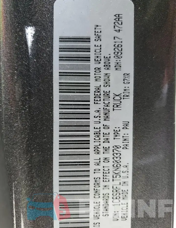 1C6SRFLT5KN603370 Photo# 12