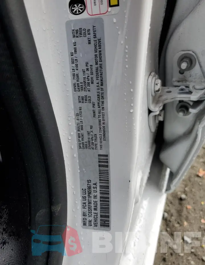 1C6SRFMT1PN596715 Photo# 12
