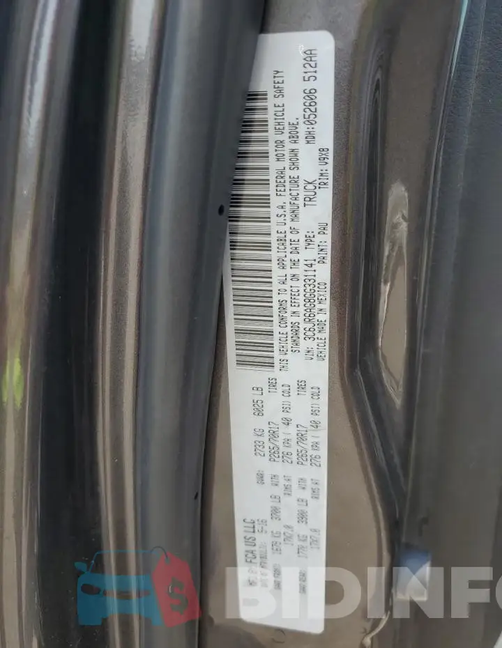 3C6JR6AG8GG331141 Photo# 12