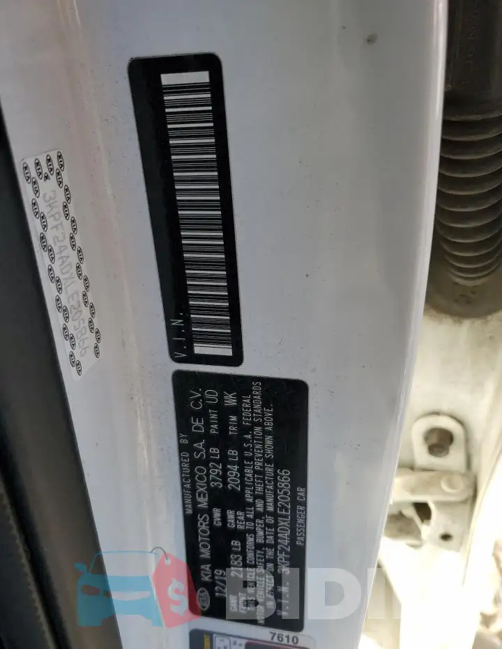 3KPF24ADXLE205866 Photo# 12