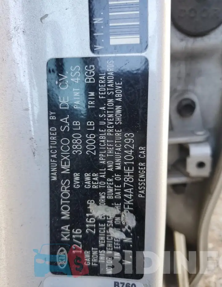 3KPFK4A78HE104293 Photo# 12