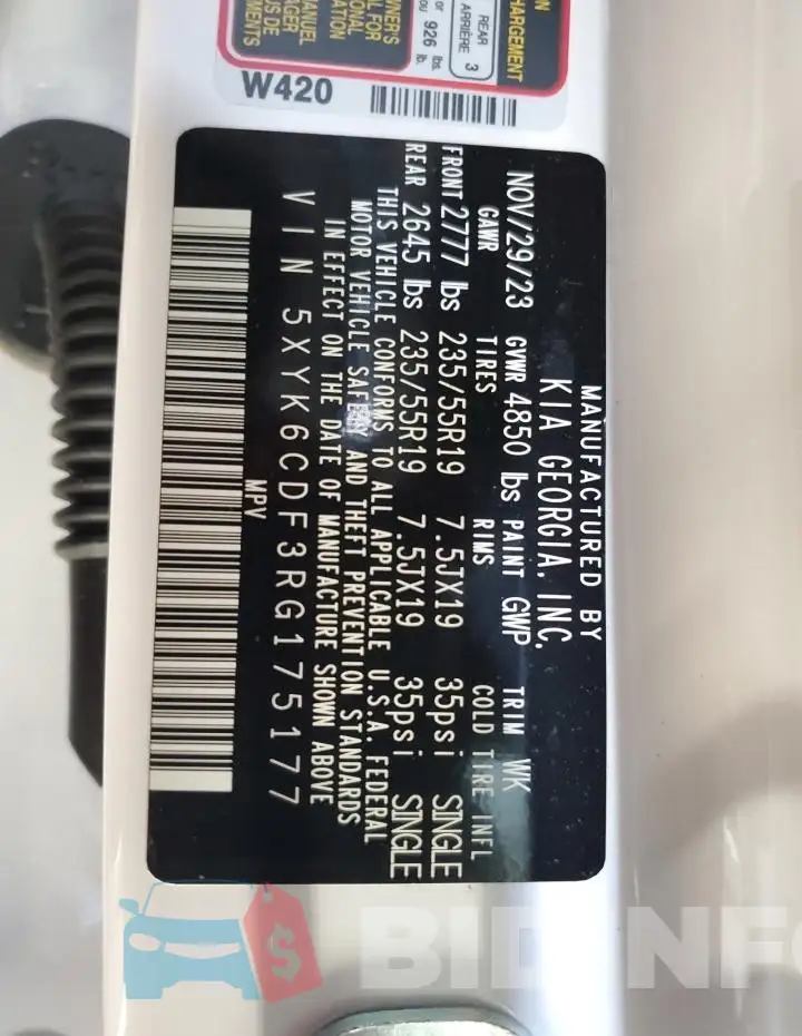 5XYK6CDF3RG175177 Photo# 13