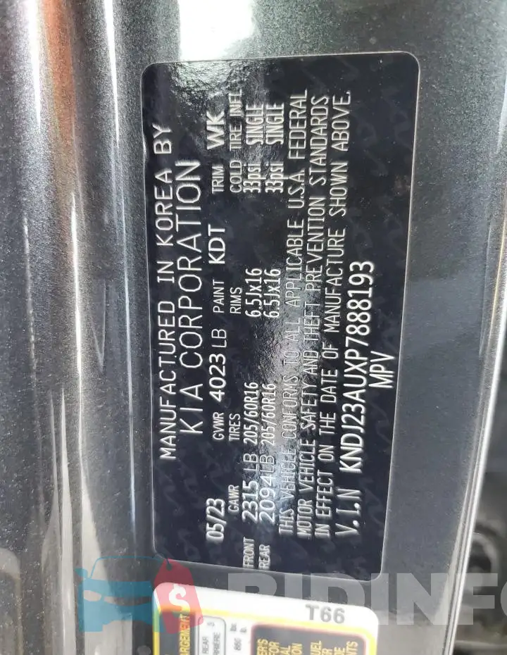 KNDJ23AUXP7888193 Photo# 13
