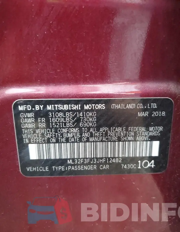 ML32F3FJ3JHF12482 Photo# 12