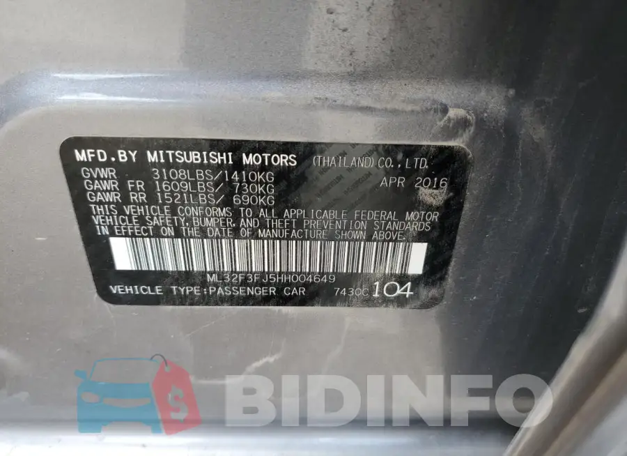 ML32F3FJ5HH004649 Photo# 12