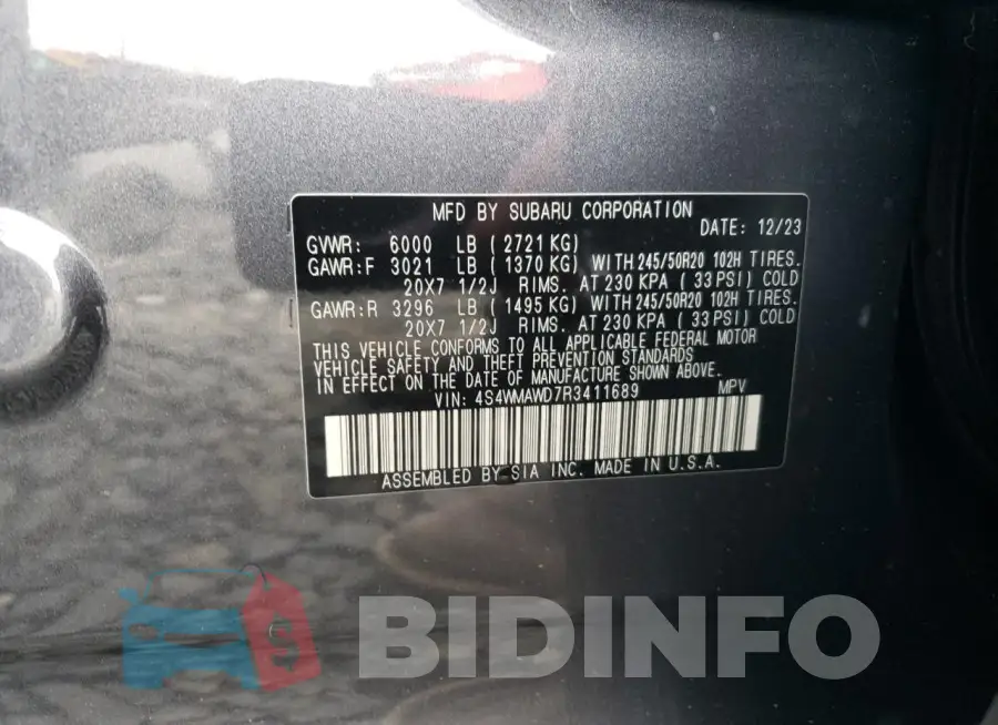 4S4WMAWD7R3411689 Photo# 12