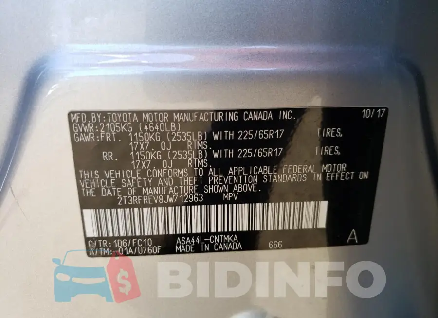 2T3RFREV8JW712963 Photo# 13
