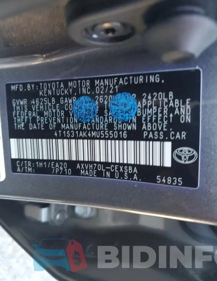 4T1S31AK4MU555016 Photo# 12