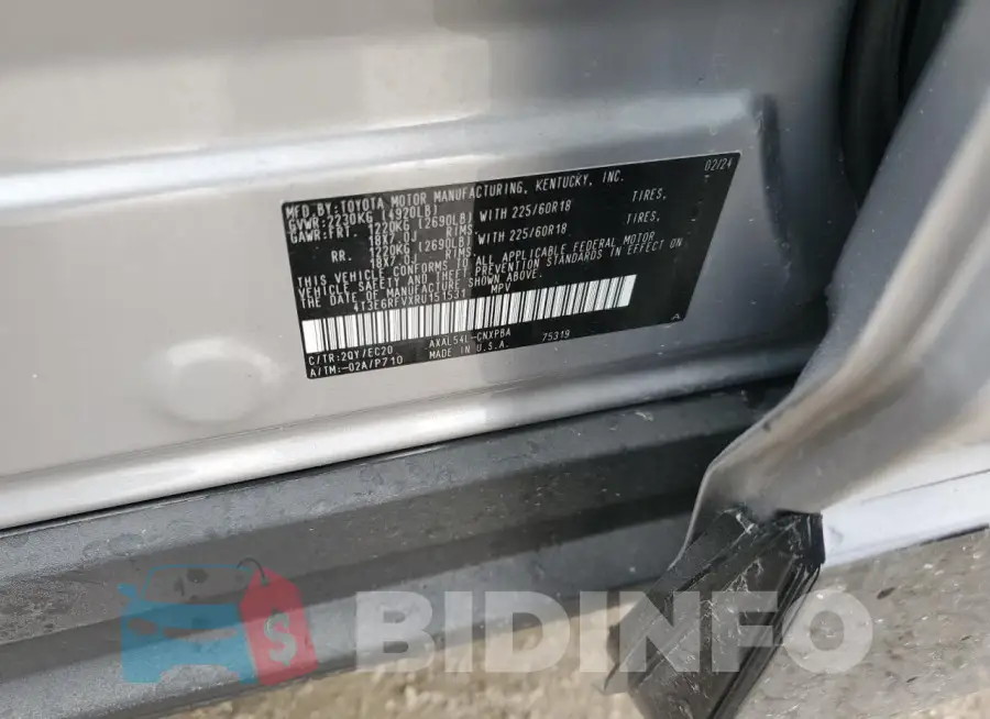 4T3E6RFVXRU151531 Photo# 12