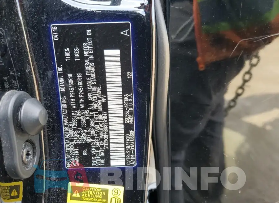 5TDBKRFH8GS281847 Photo# 13