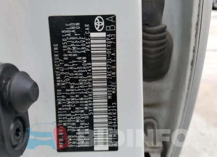 5YFBPRHE2HP687458 Photo# 12