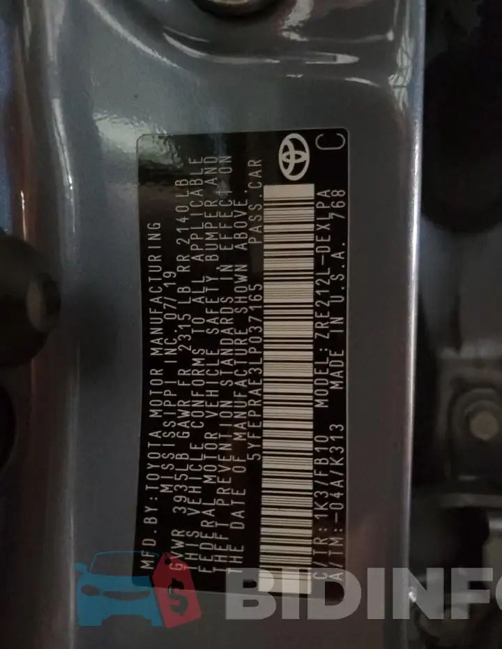 5YFEPRAE3LP037165 Photo# 12