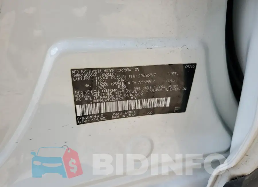 JTMWFREV8FJ058975 Photo# 12