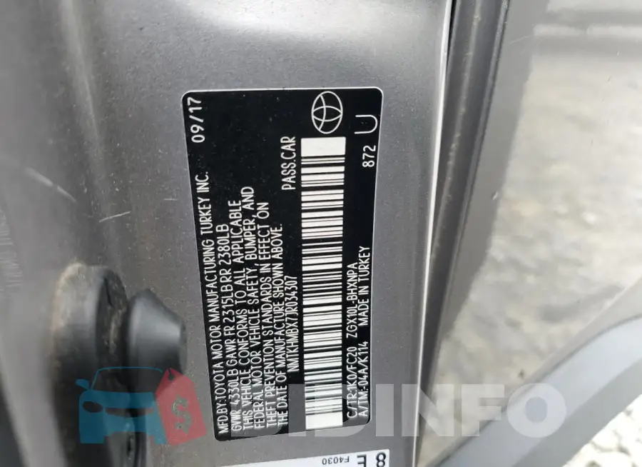 NMTKHMBX7JR034307 Photo# 14