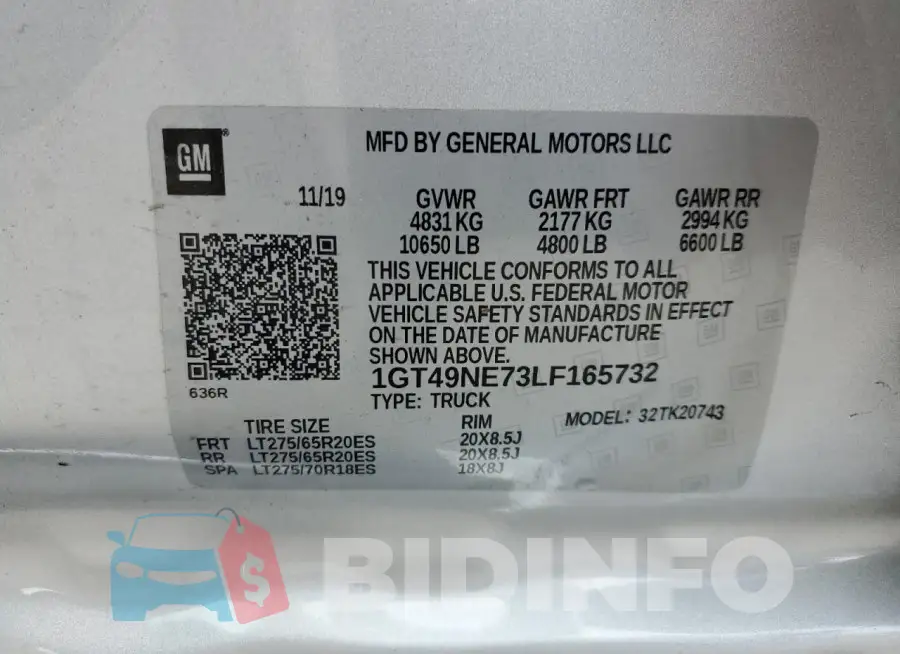 1GT49NE73LF165732 Photo# 12