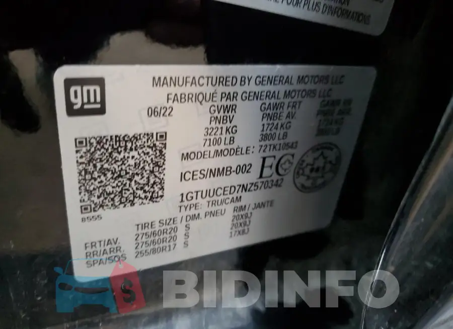 1GTUUCED7NZ570342 Photo# 12