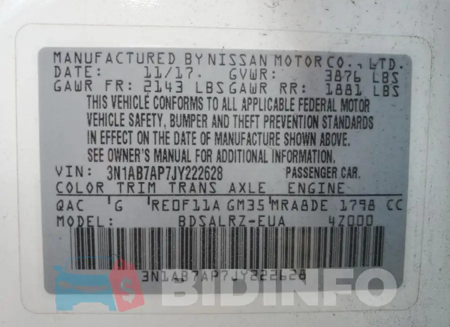 3N1AB7AP7JY222628 Photo# 12