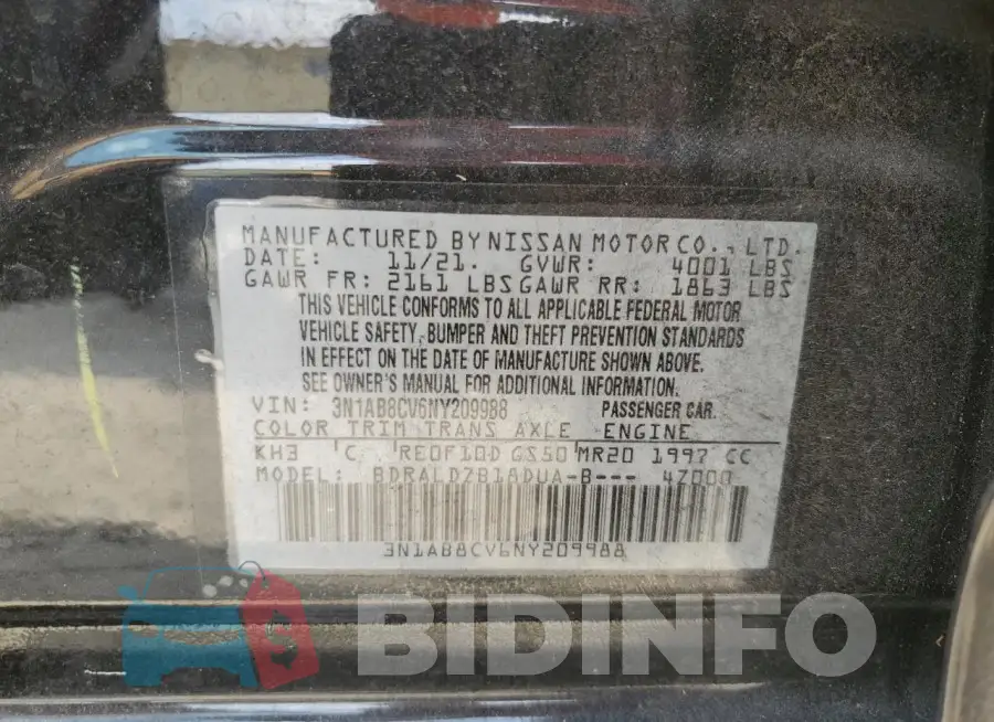 3N1AB8CV6NY209988 Photo# 12