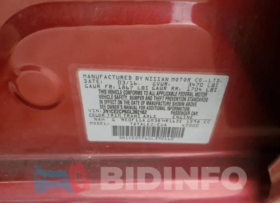 3N1CE2CP6GL392162 Photo# 12