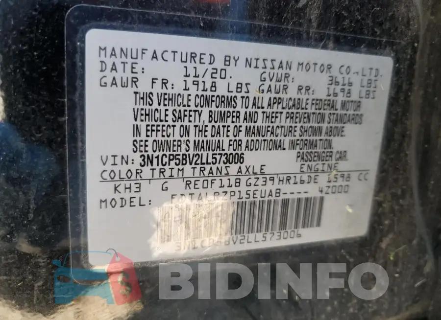 3N1CP5BV2LL573006 Photo# 13
