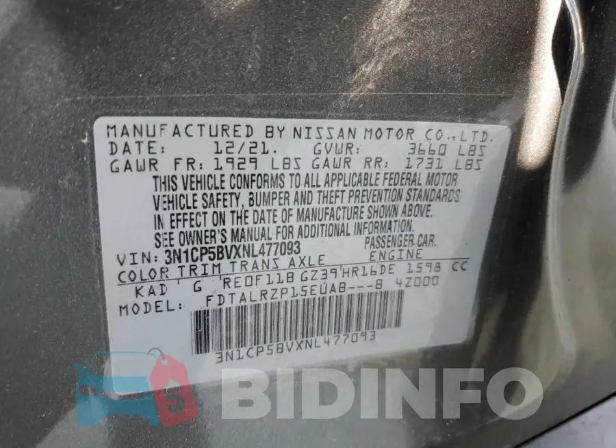 3N1CP5BVXNL477093 Photo# 12