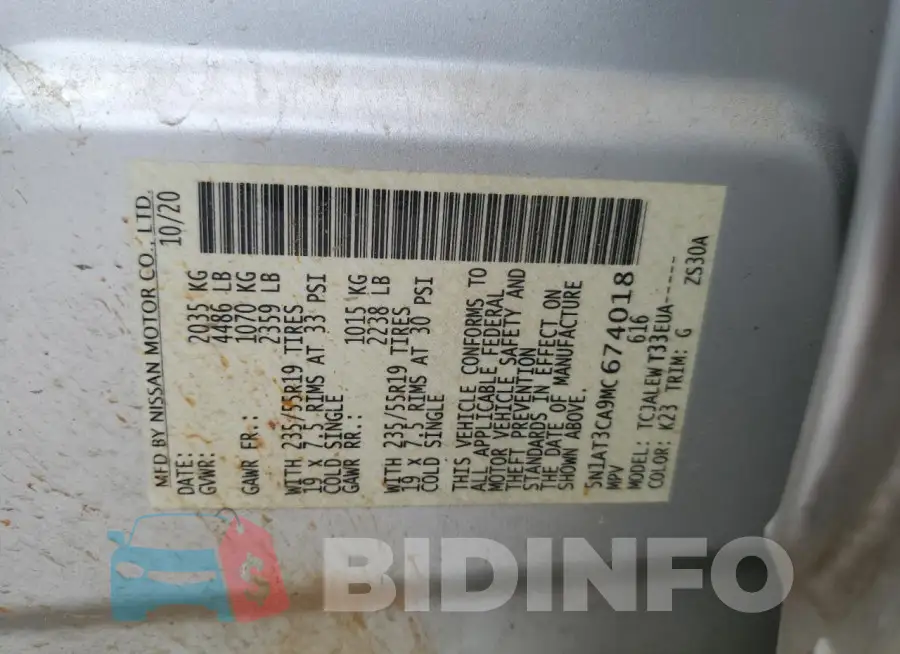 5N1AT3CA9MC674018 Photo# 12