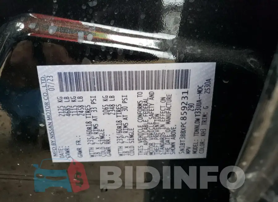 5N1BT3BBXPC859231 Photo# 13
