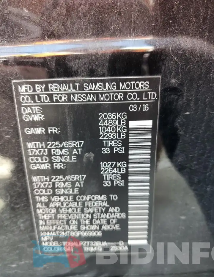 KNMAT2MT8GP669906 Photo# 12