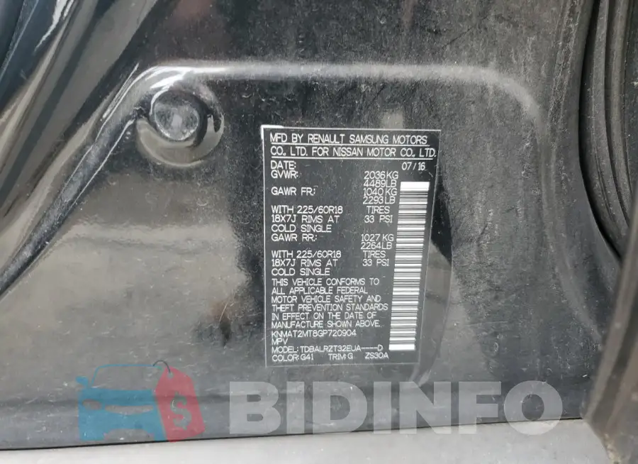 KNMAT2MT8GP720904 Photo# 13