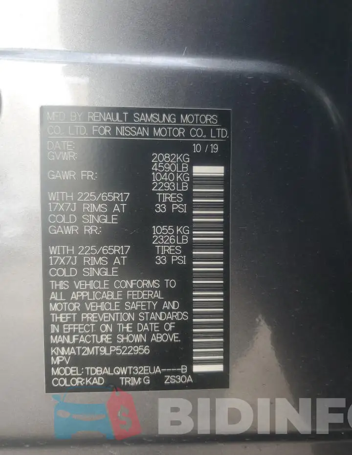 KNMAT2MT9LP522956 Photo# 13