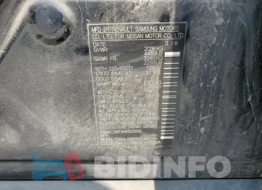 KNMAT2MTXHP525811 Photo# 14